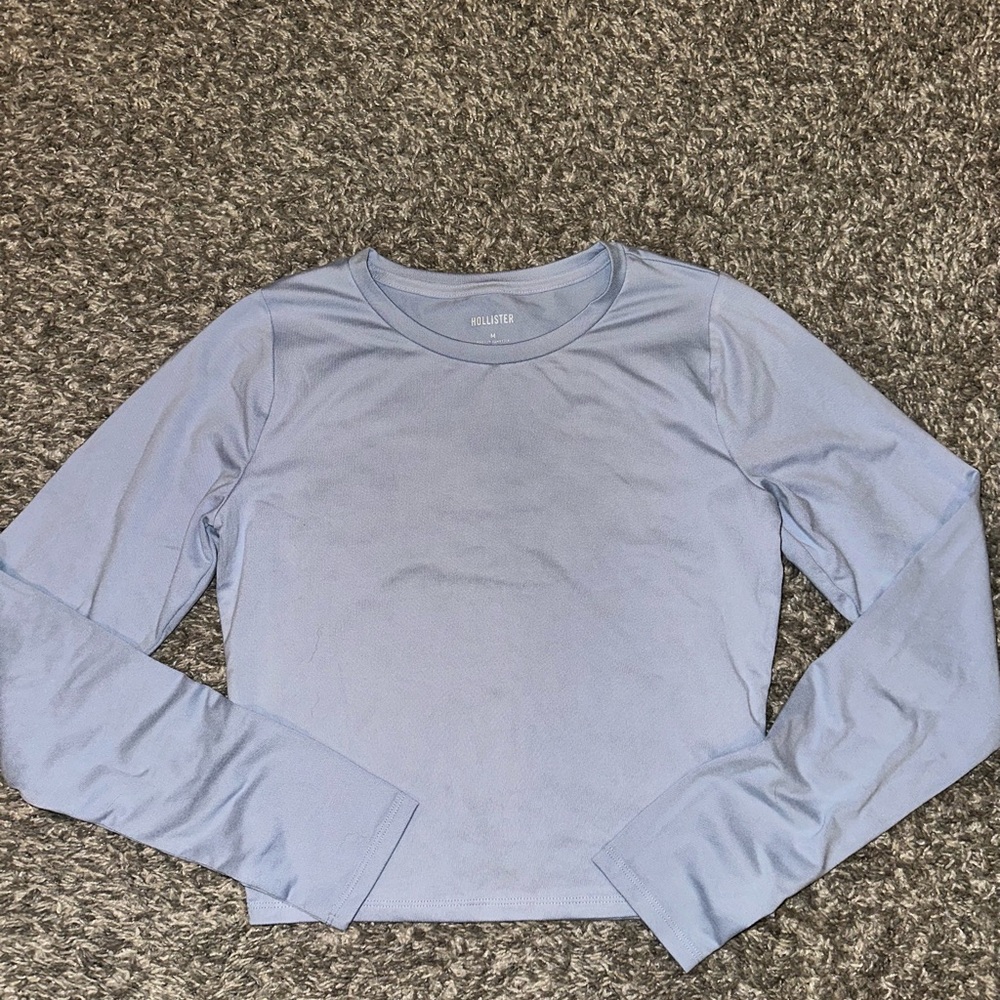 Hollister Blue Crop Top Stylish and Trendy